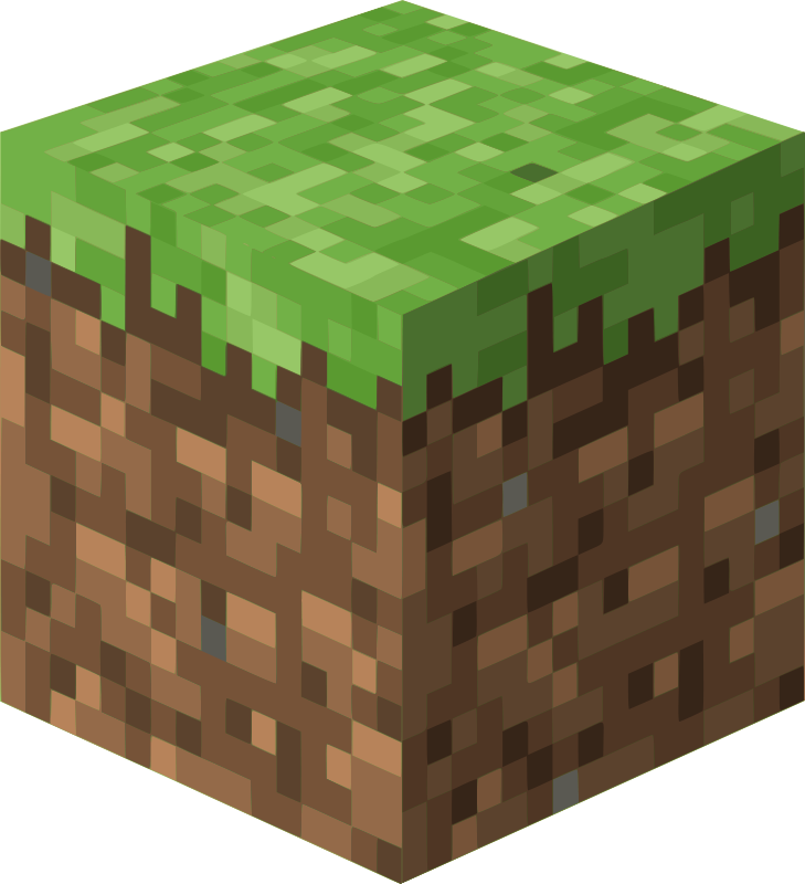 Bloque de hierba de Minecraft
